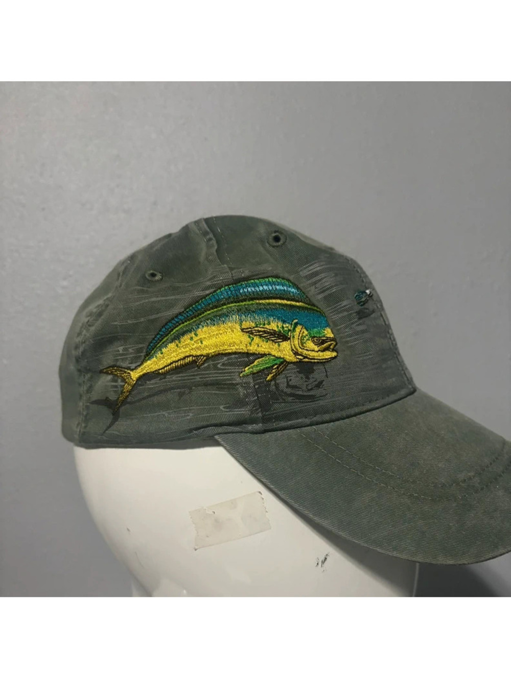 Flying fisherman ball cap with fish design